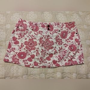 Abercrombie & Fitch Pink Floral Mini Skirt Size 6